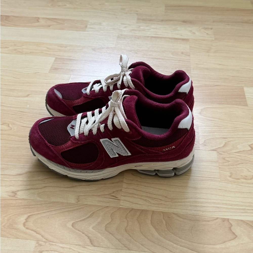 New Balance Maroon and White Running Shoes